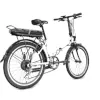 Weißes Legend Siena Falt-E-Bike, Ansicht schräg von hinten